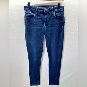 Joes Jeans Curvy Skinny Crop Pants Womens 28 Waist Blue Denim‎ Stretch Cute 2031
